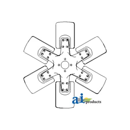 A & I Products Fan, 6 Blade 15" x15" x4" A-530177M1